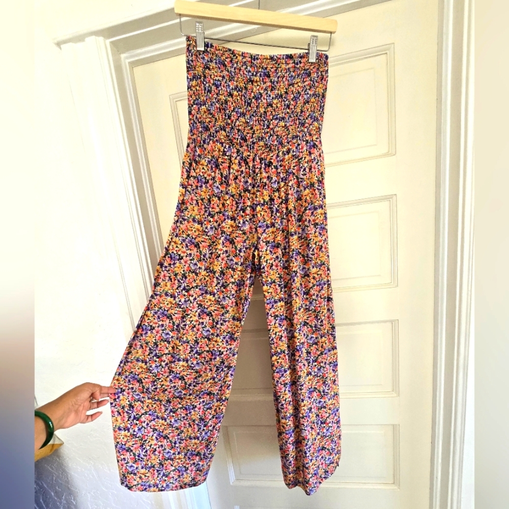 NWT Yumi Kim Floral Smocked Jumpsuit